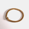 Sequence bracelet - Gold tone