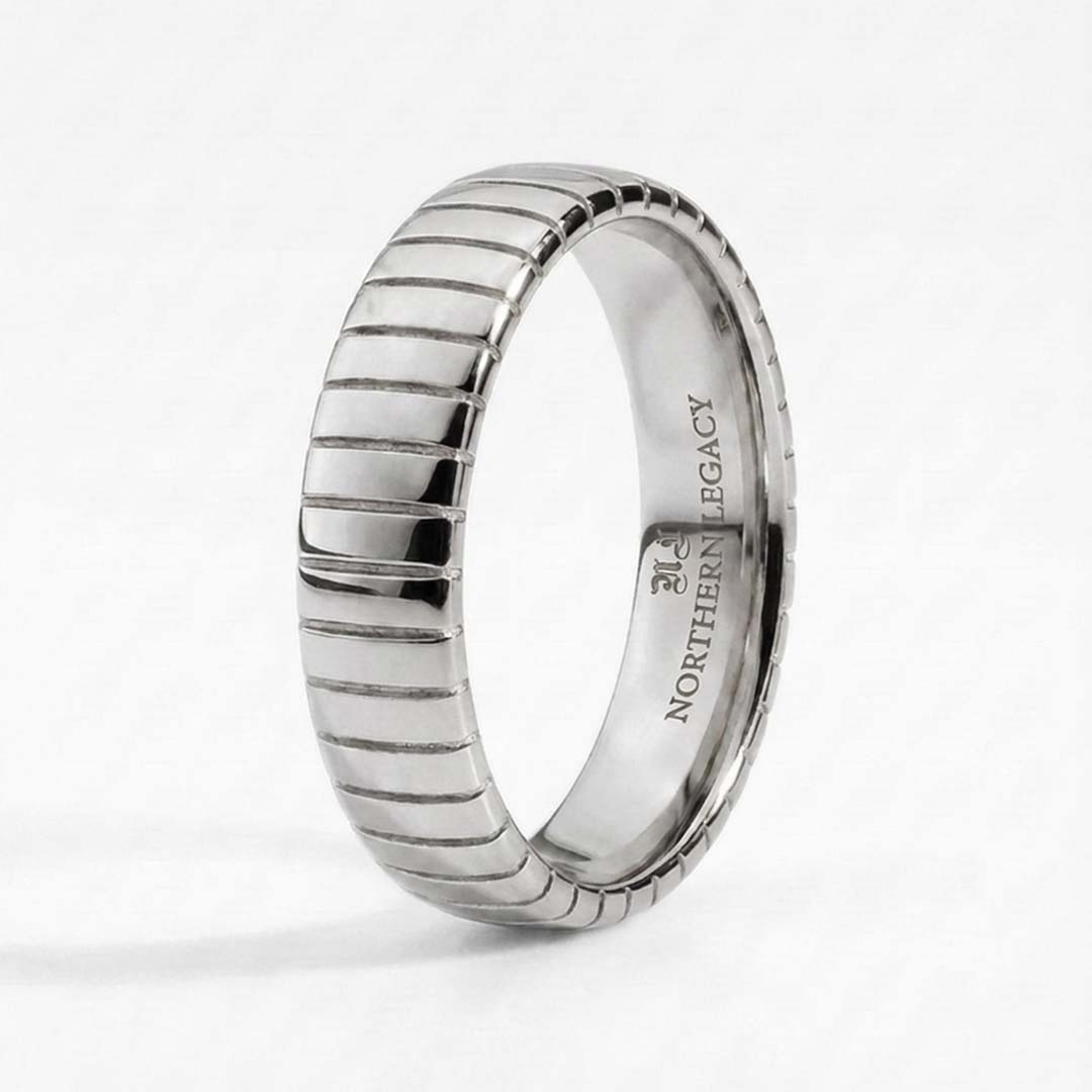 SIEMPRE CUT BAND RING (SILVER)