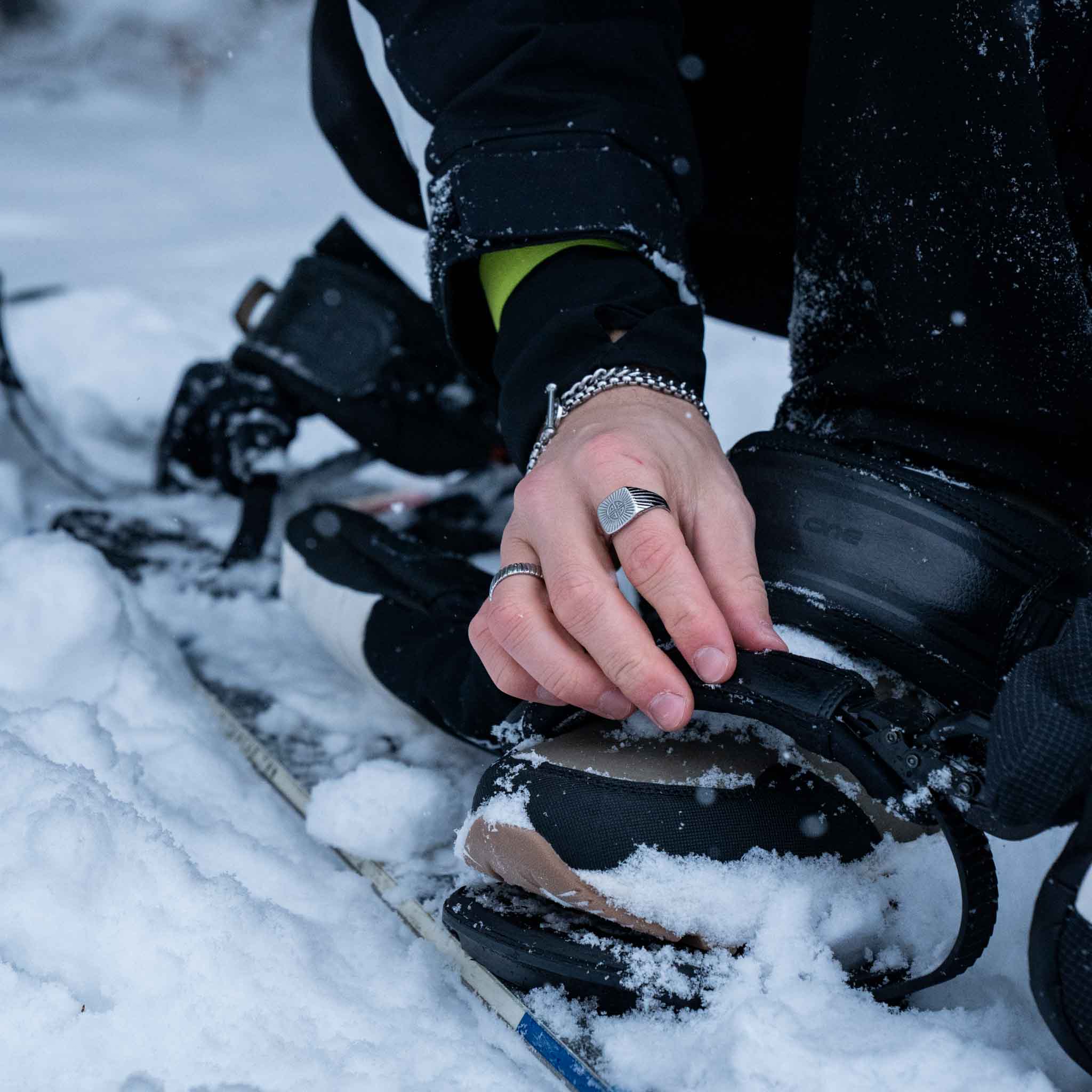 Siempre Cut band - Silver-toned ring