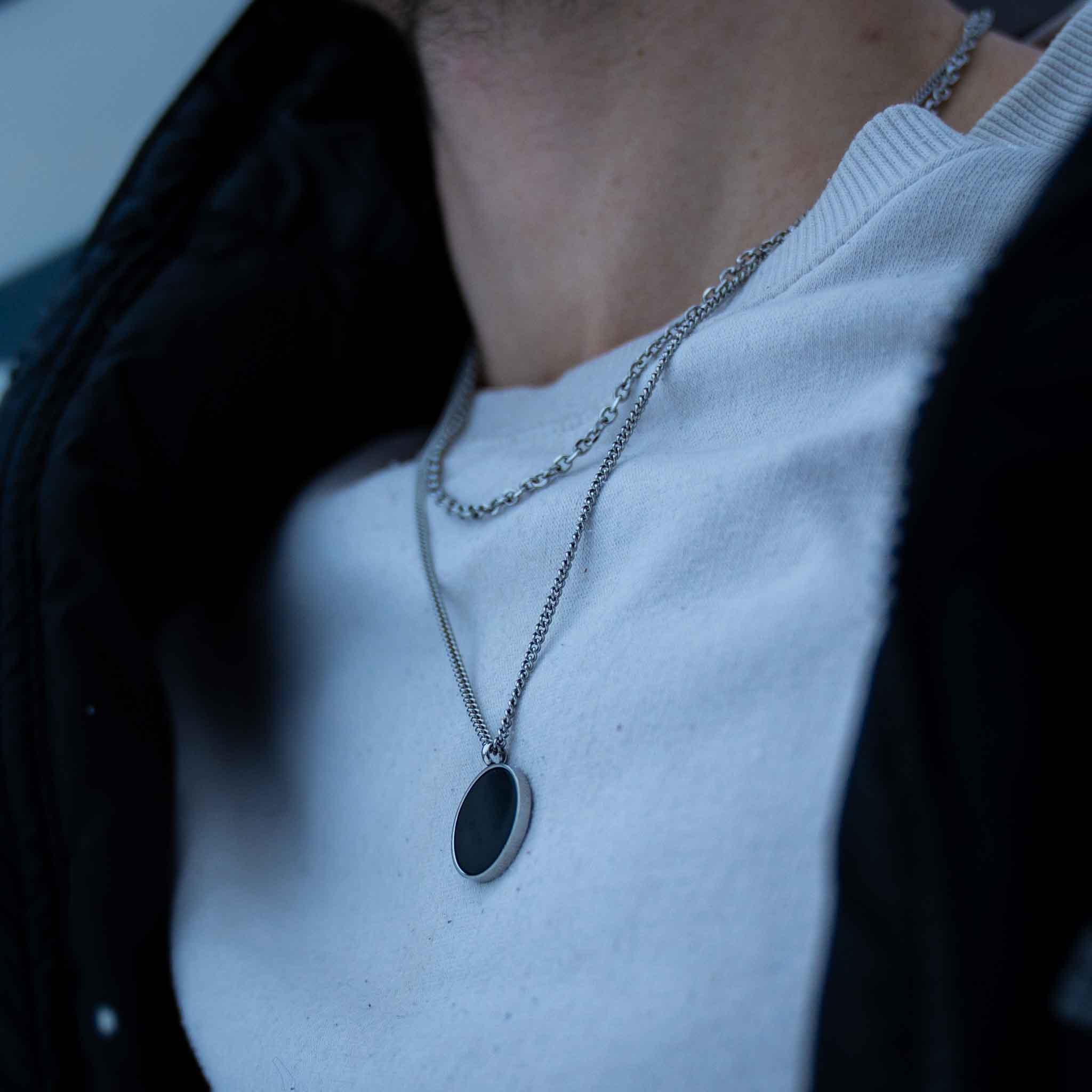 The Obsidian Set - Silver-toned