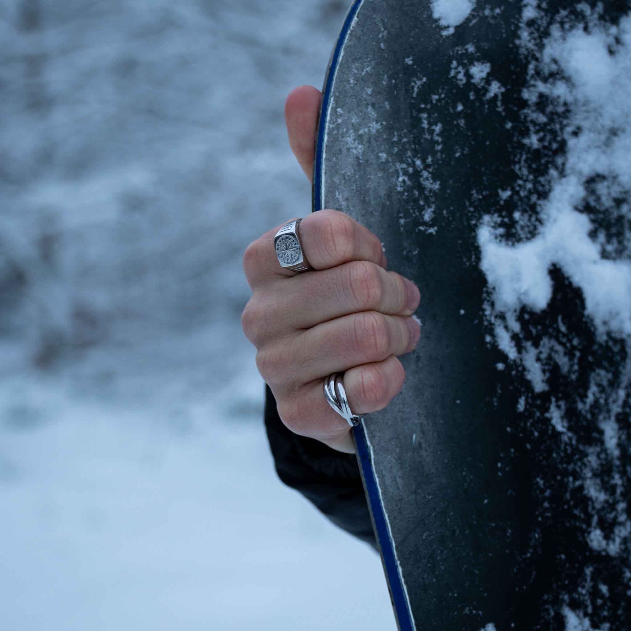 The Axis Set - Silver-toned