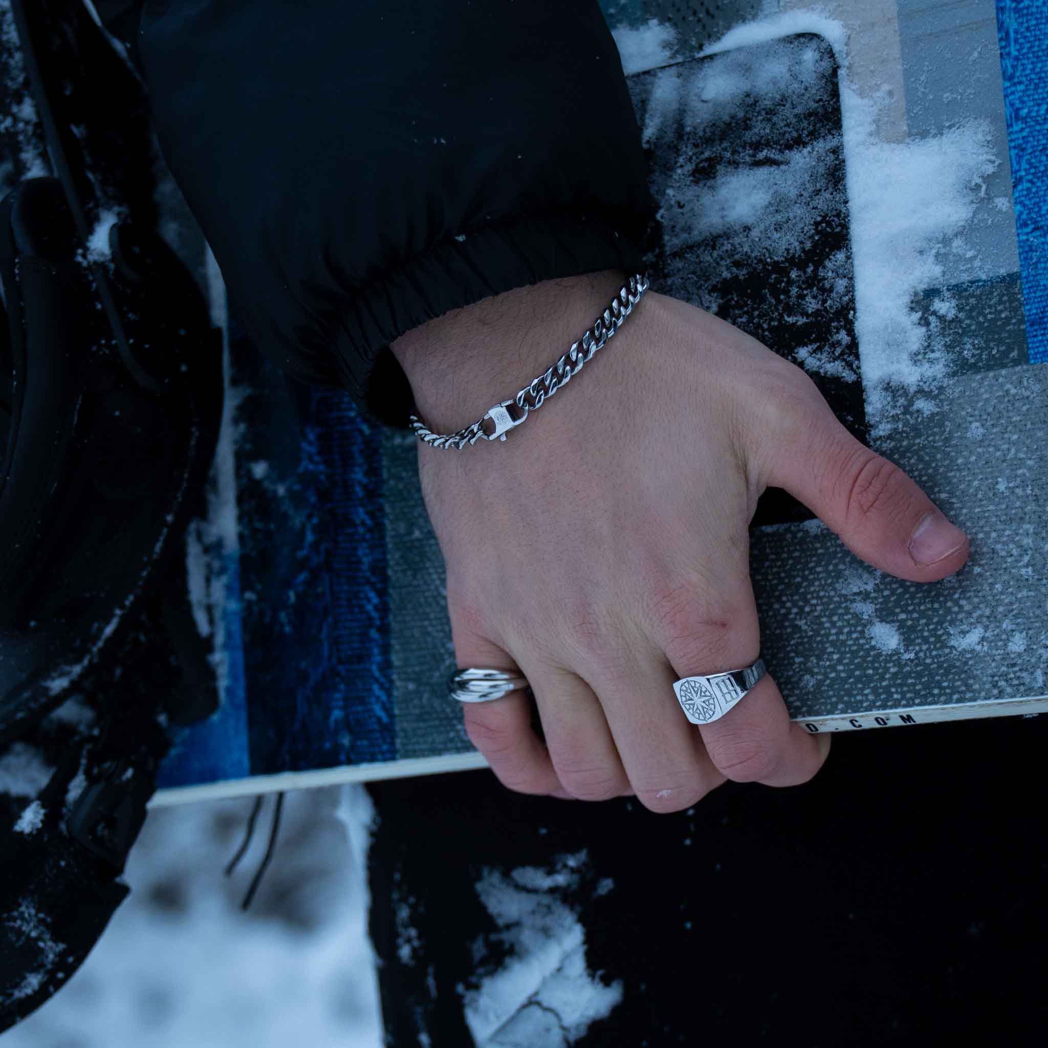 Helix band ring - Silver-toned ring