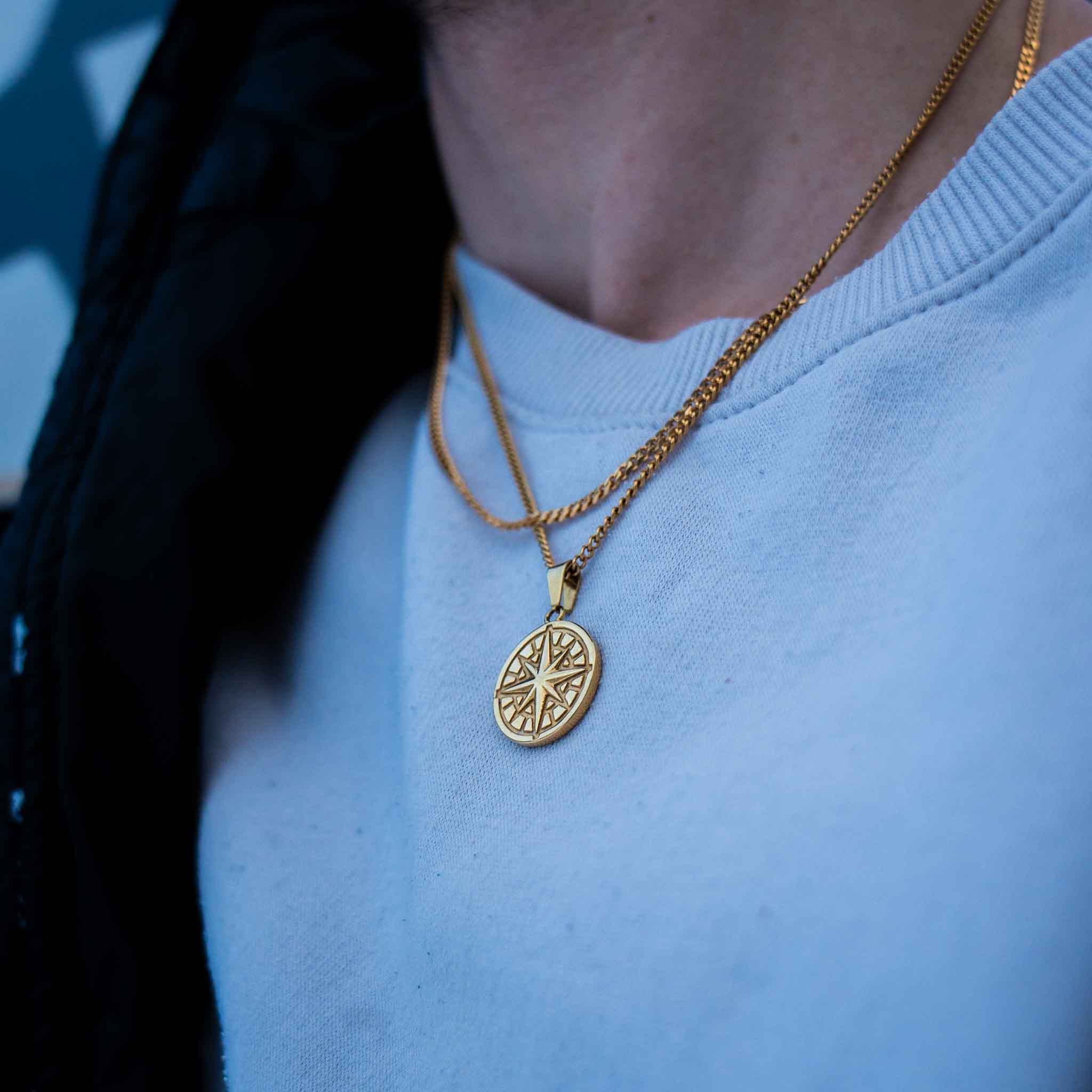 Minimal Sequence necklace - Gold-toned