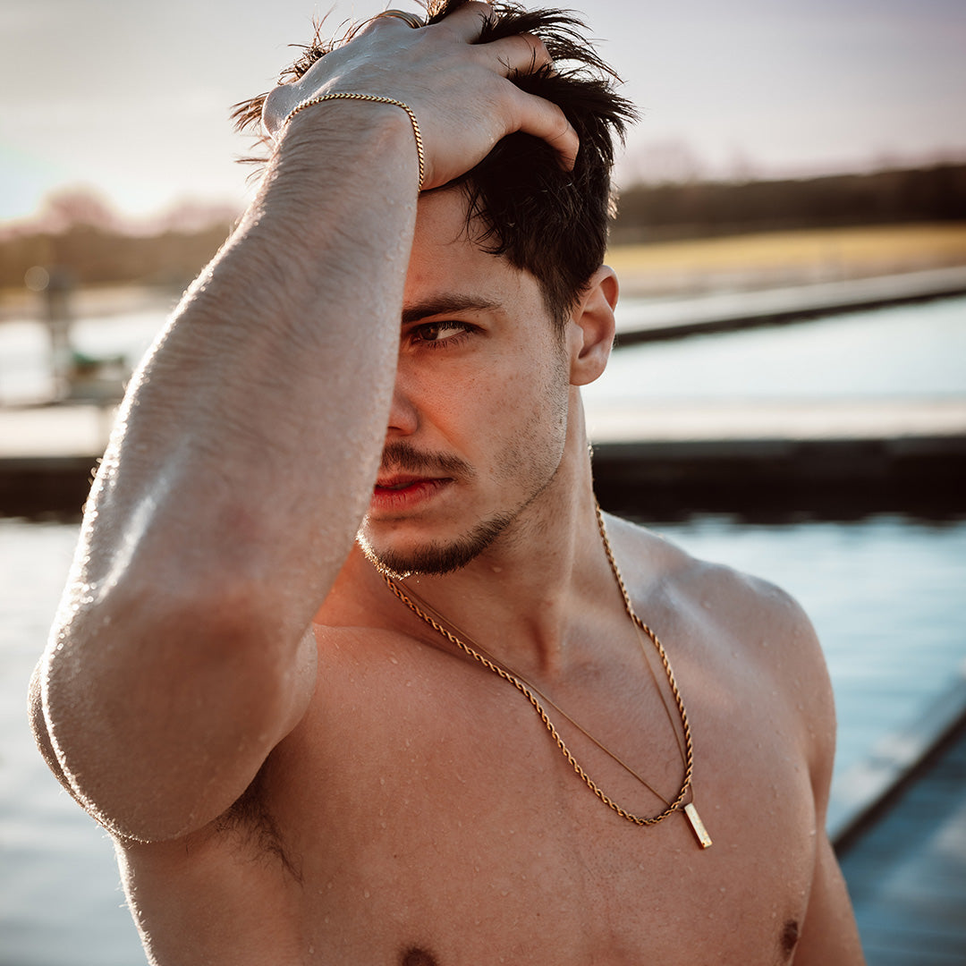 Runestone Pendant - Gold-toned