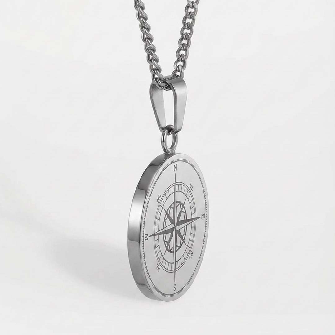 COMPASS PENDANT (SILVER)