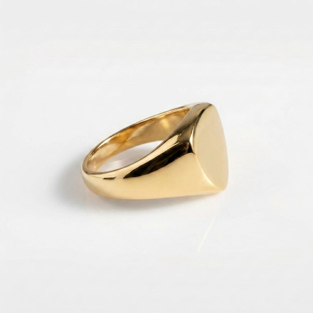CLASSIC POLYGON SIGNATURE RING (GOLD)