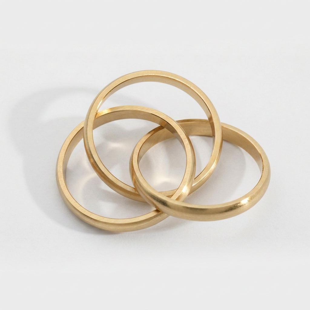 HELIX BAND RING (GOLD)