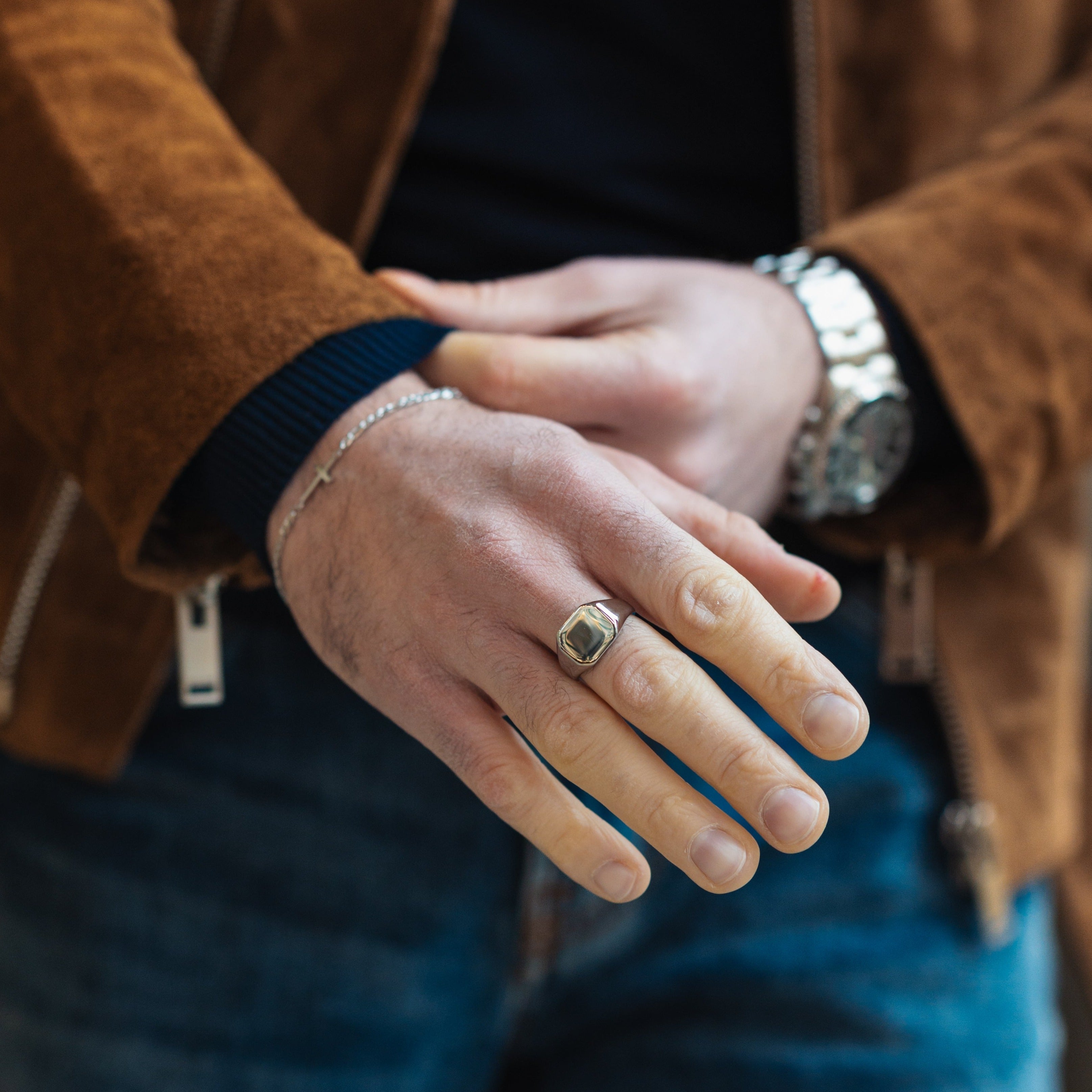 Classic Signature - Silver-toned ring