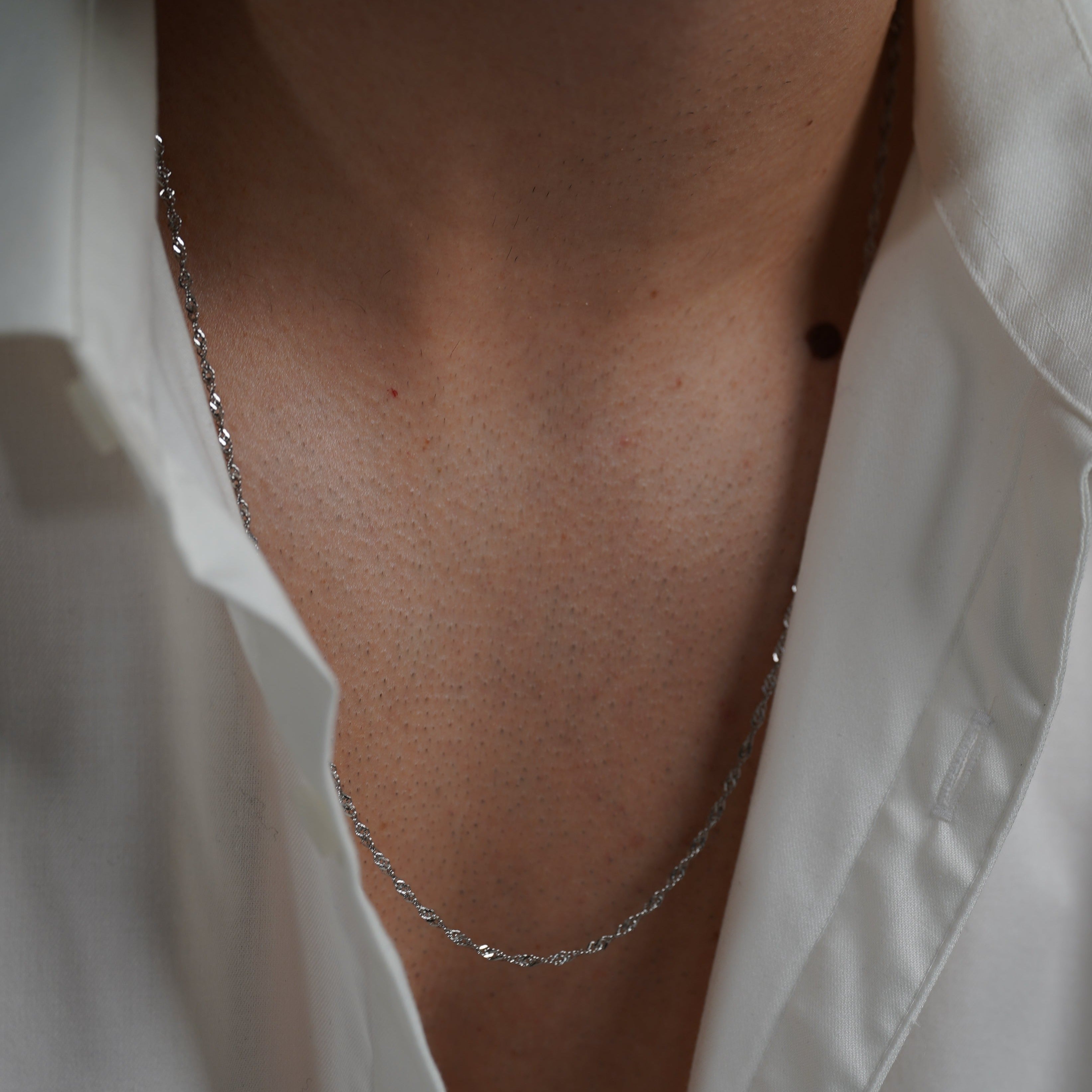 NL Vintage chain - Silver-toned