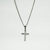 Cross chain - Silver-toned