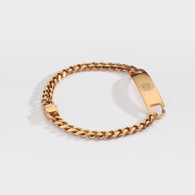 SEQUENCE TAG BRACELET (GOLD)