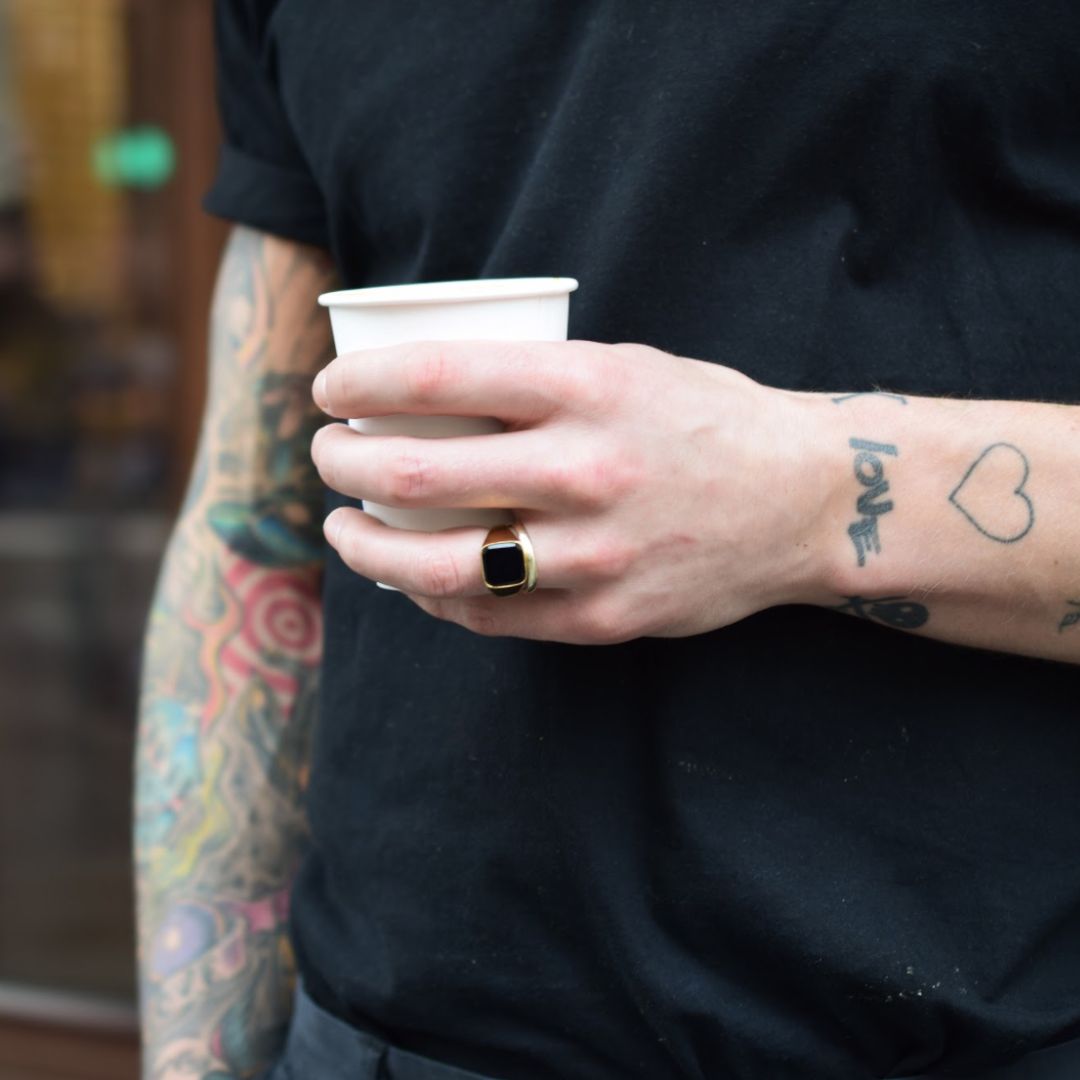 Black Onyx Signature - Gold-toned ring