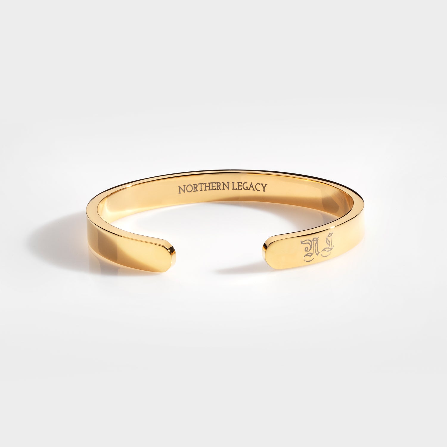 NL Chunky Signature bangle - Gold-toned