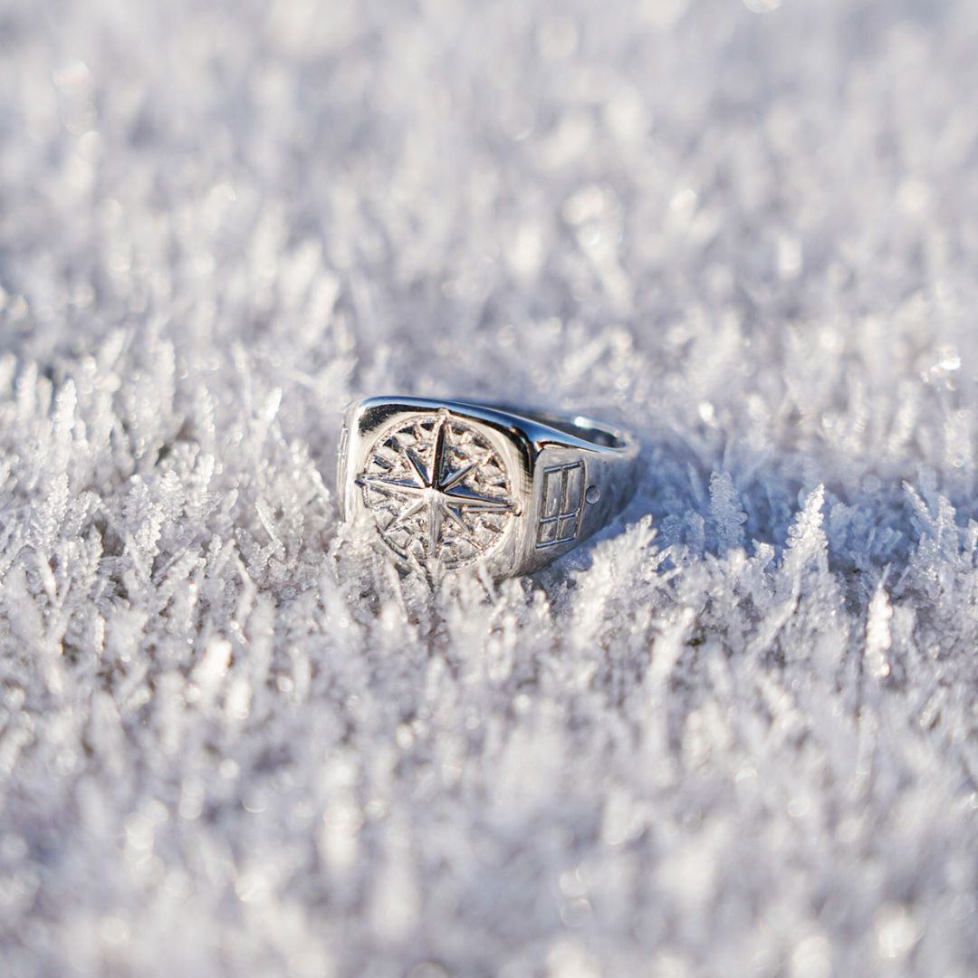Compass Signature - Silver-toned ring