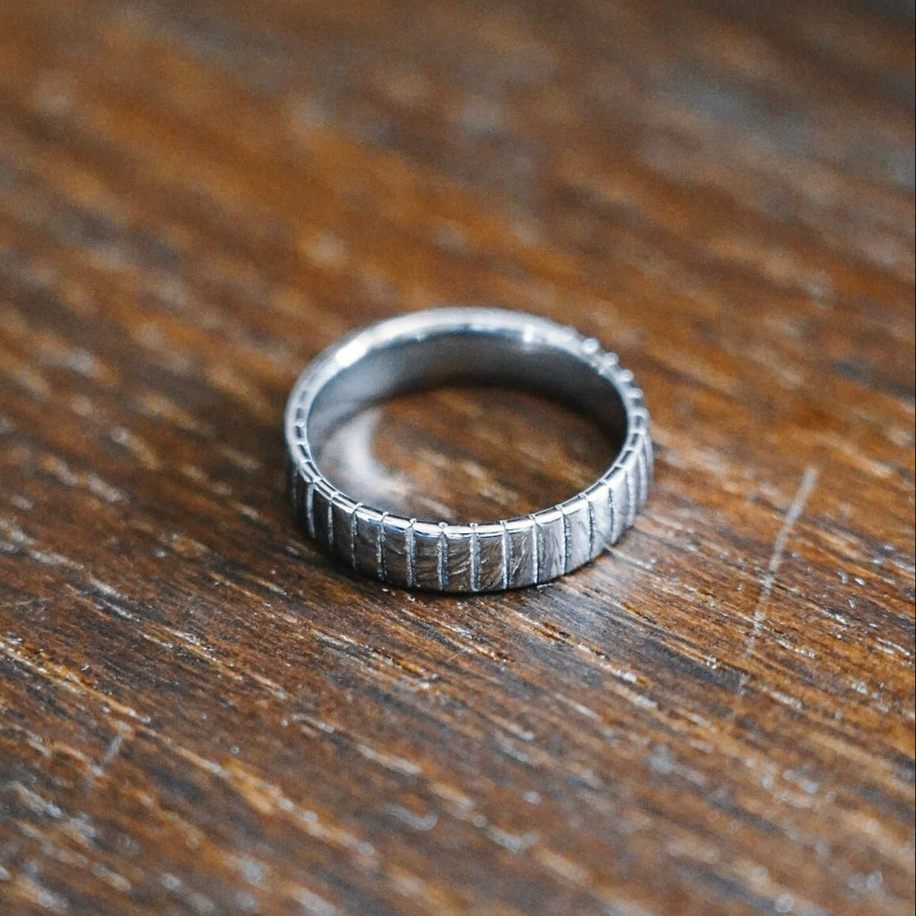 Siempre Cut band - Silver-toned ring