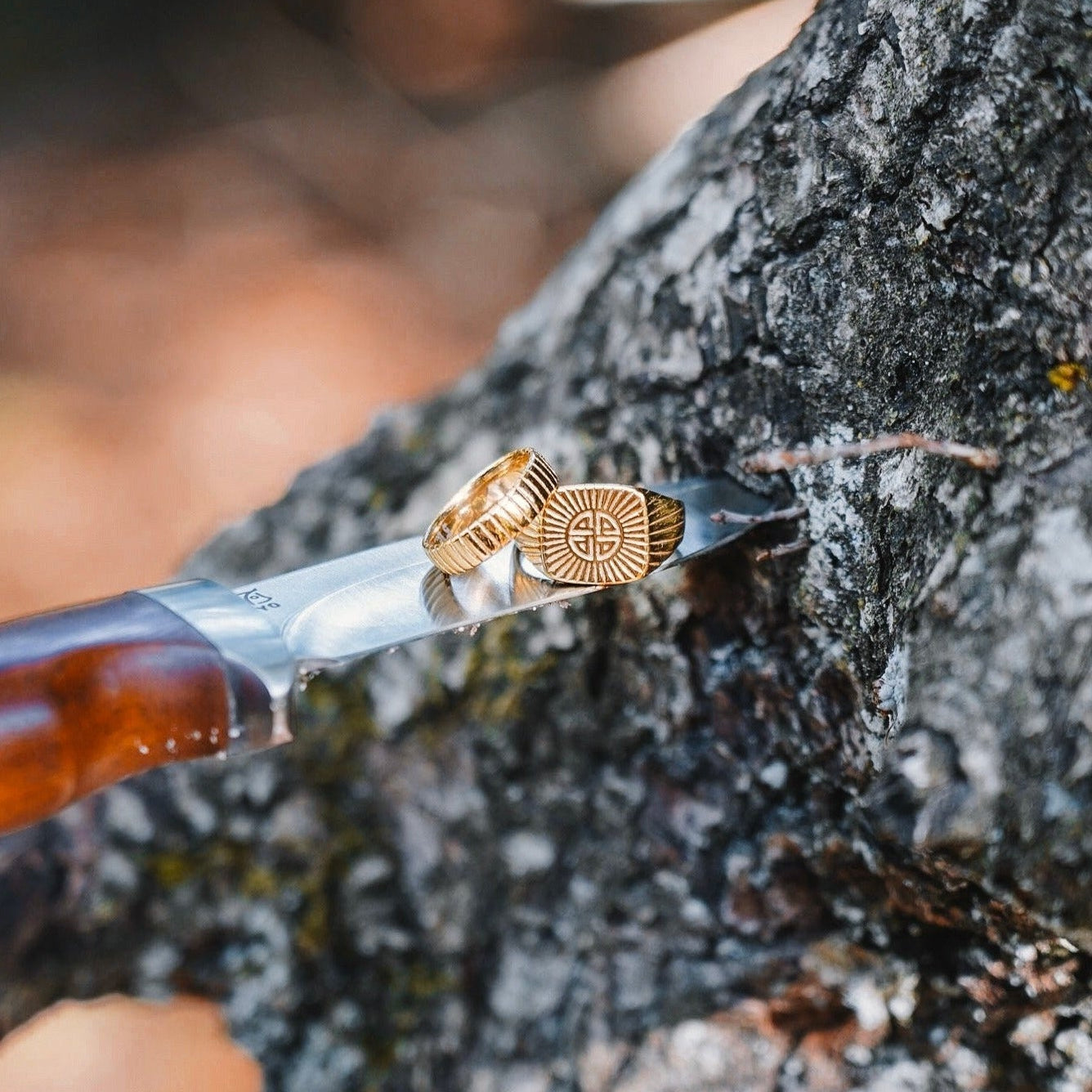 Siempre Cut band - Gold-toned ring