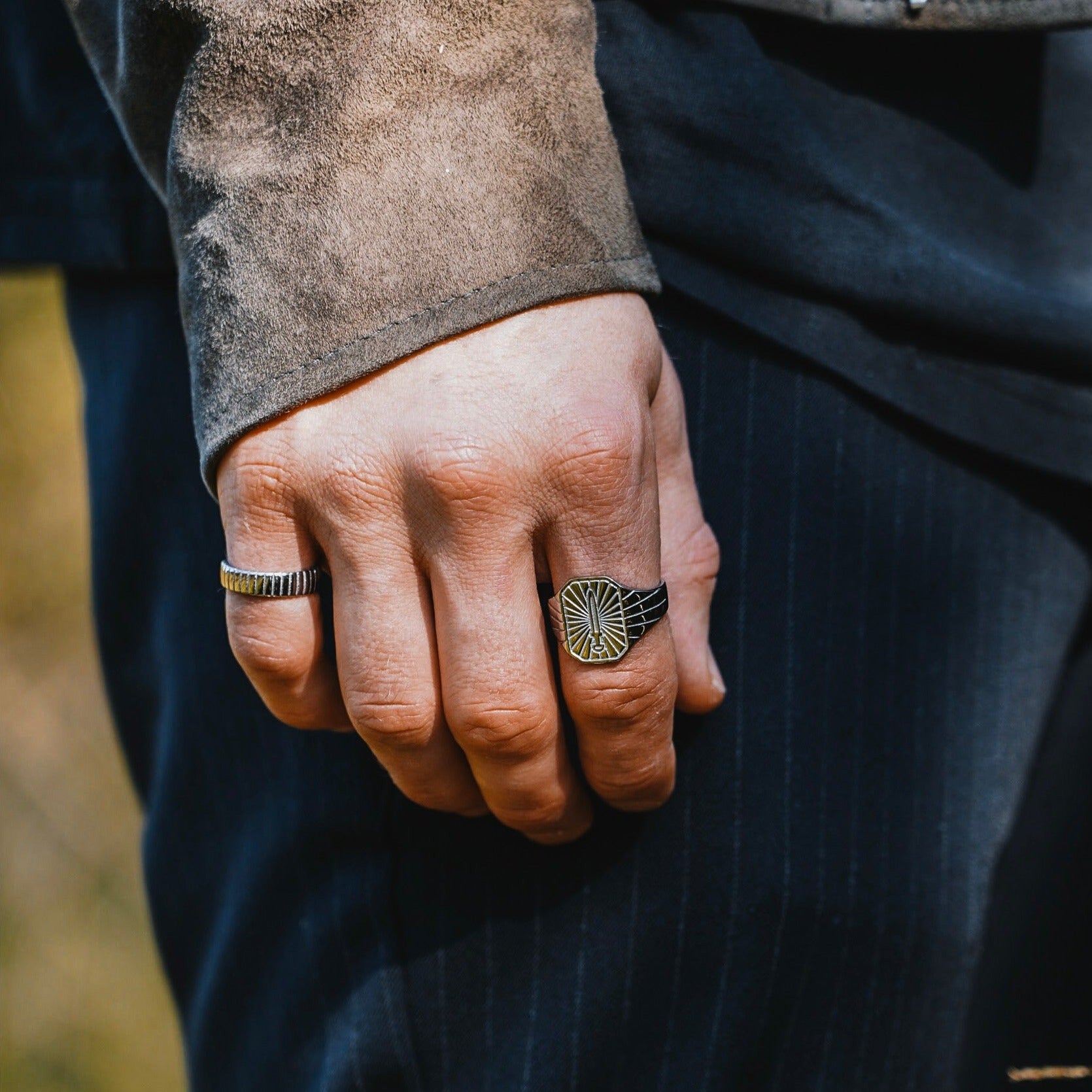 Siempre Cut band - Silver-toned ring