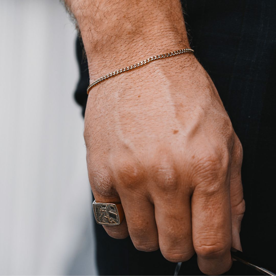 Explorer Oversize Signature - Silver-toned ring