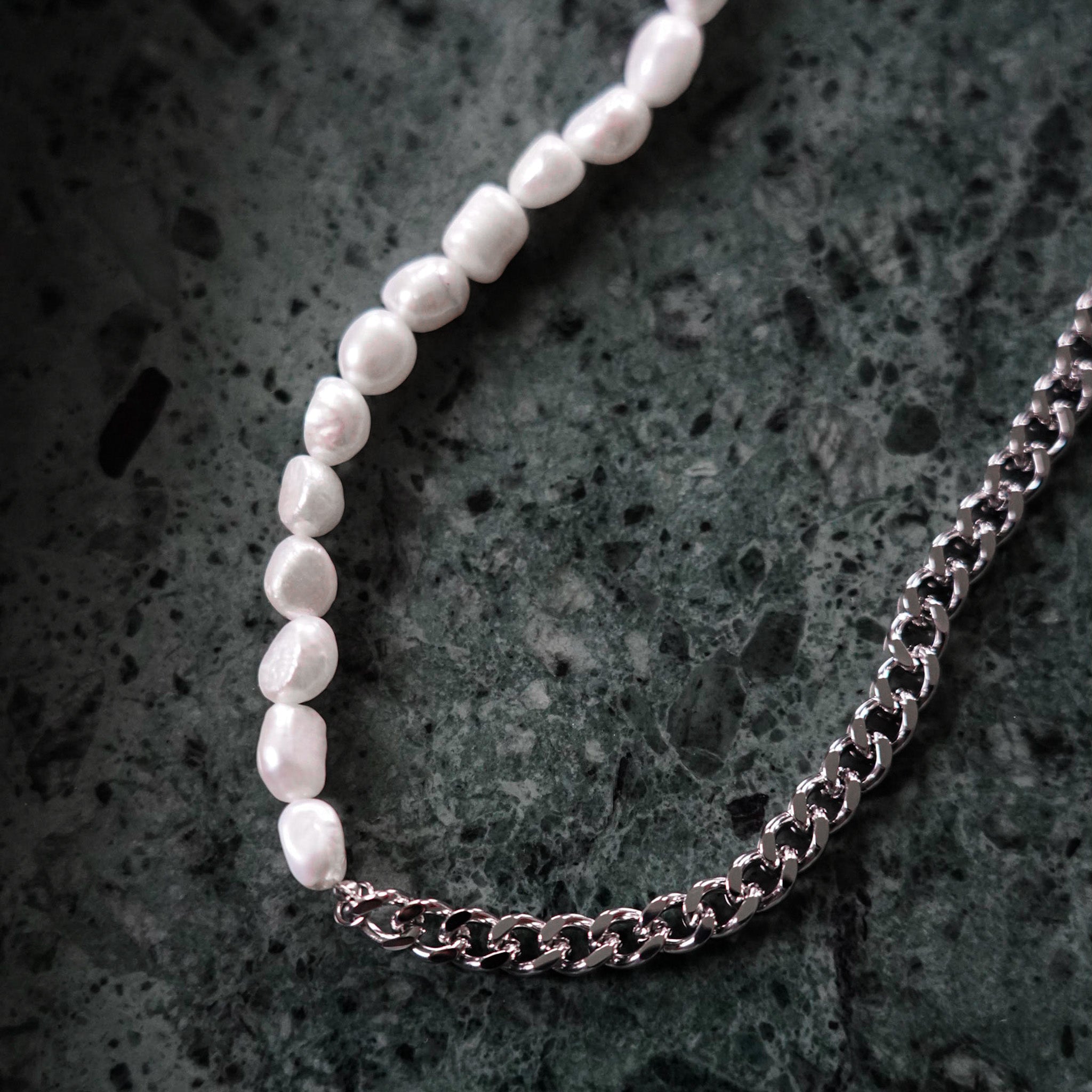 NL Kattegat Pearl pendant - Silver-toned
