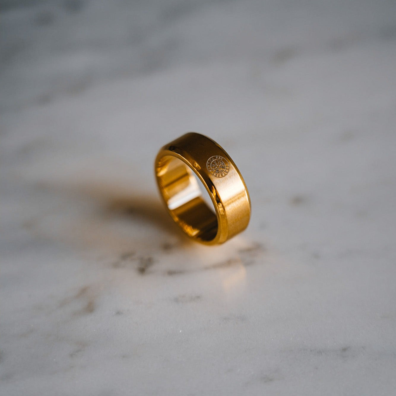 Siempre Vegvisir band - Gold-toned ring