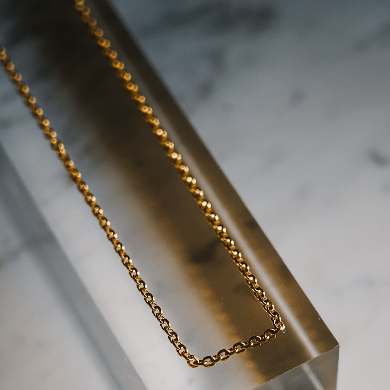 NL Cable necklace - Gold-toned