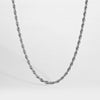 NL Rope necklace - Silver-toned
