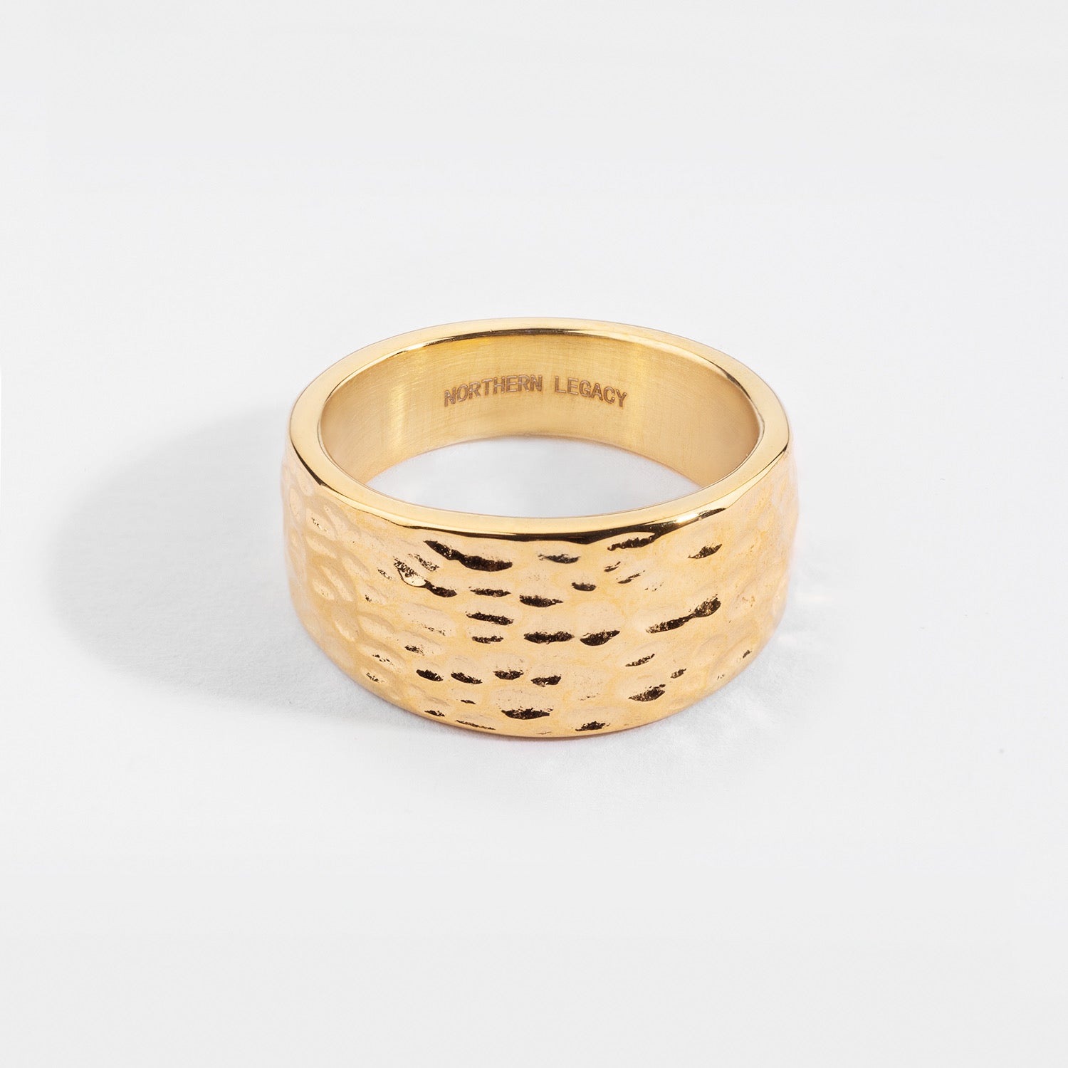 Hammered Signature - Gold-toned ring