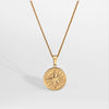 NL Compass pendant 2.0 - Gold-toned