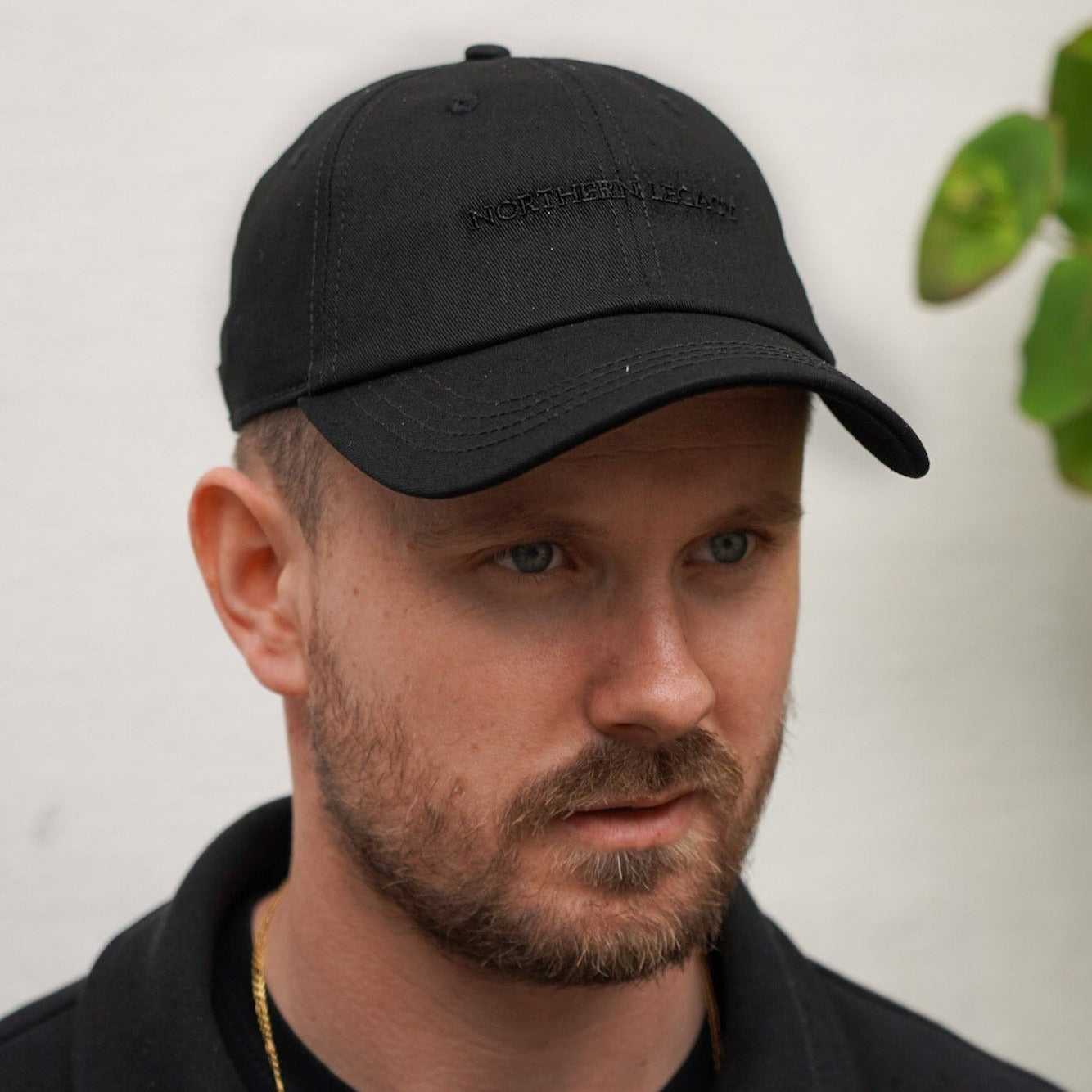 NL Signature Dad cap - Black/black