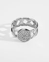 Vegvisir Chain Signature - Silver-toned ring