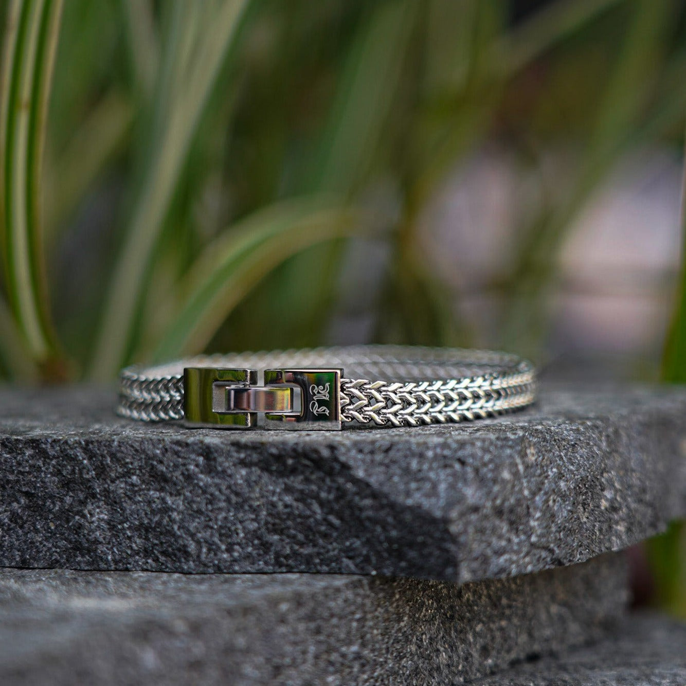 Fehu bracelet - Silver-toned