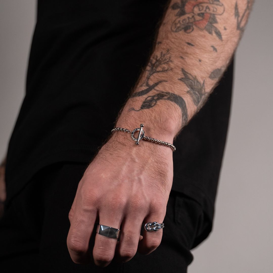 Ragnar bracelet - Silver-toned