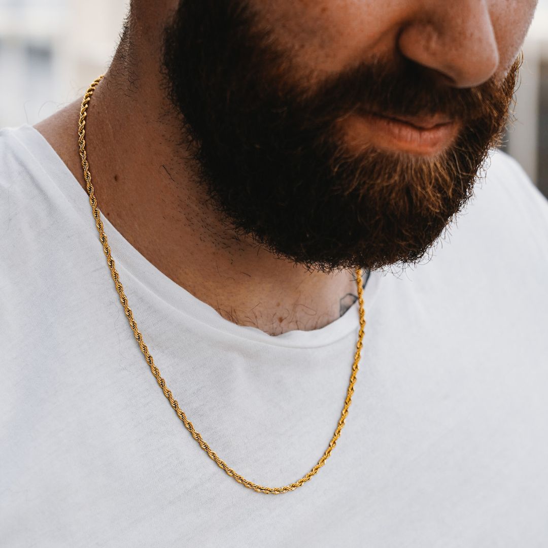 NL Rope necklace - Gold-toned