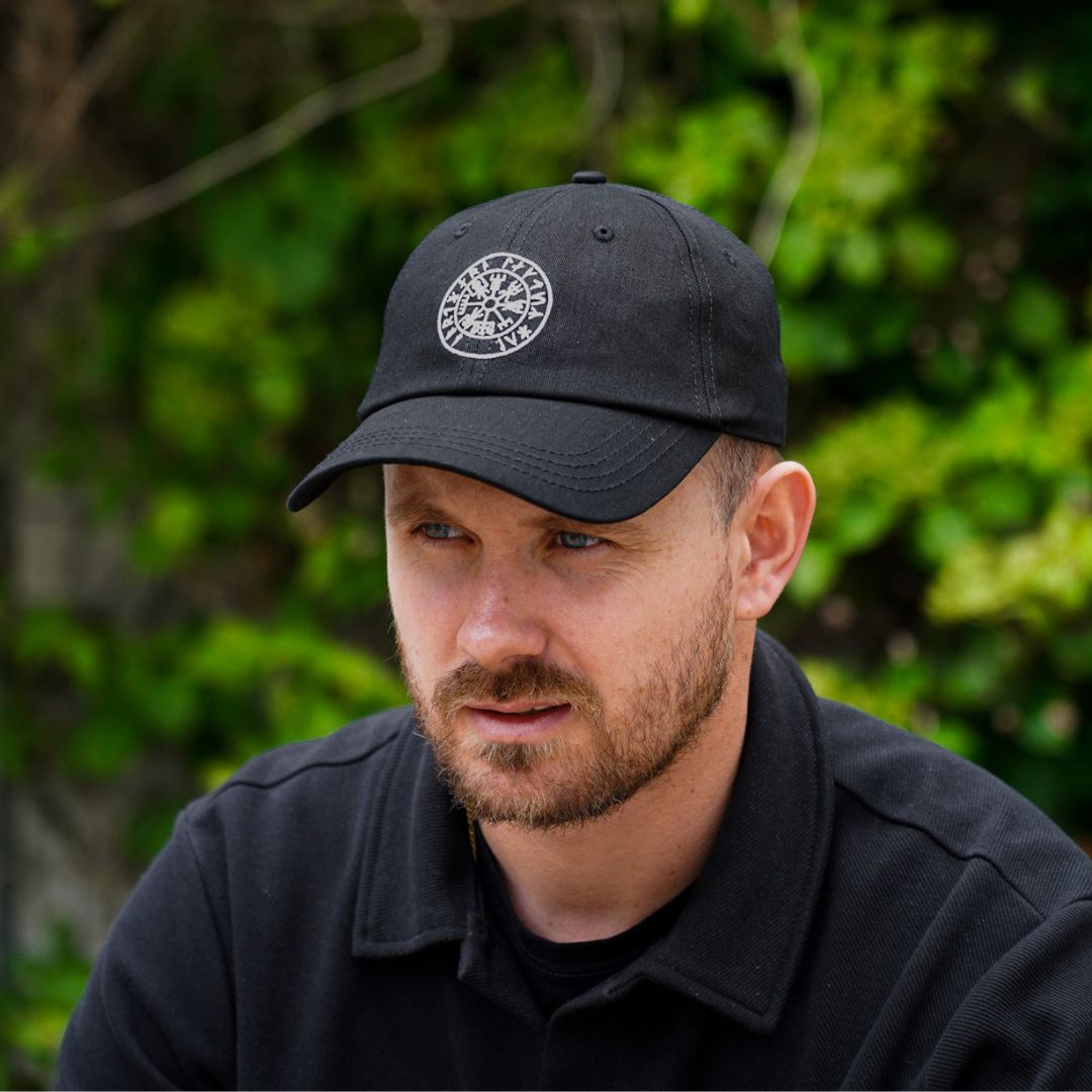 Vegvisir Dad cap - Black/white