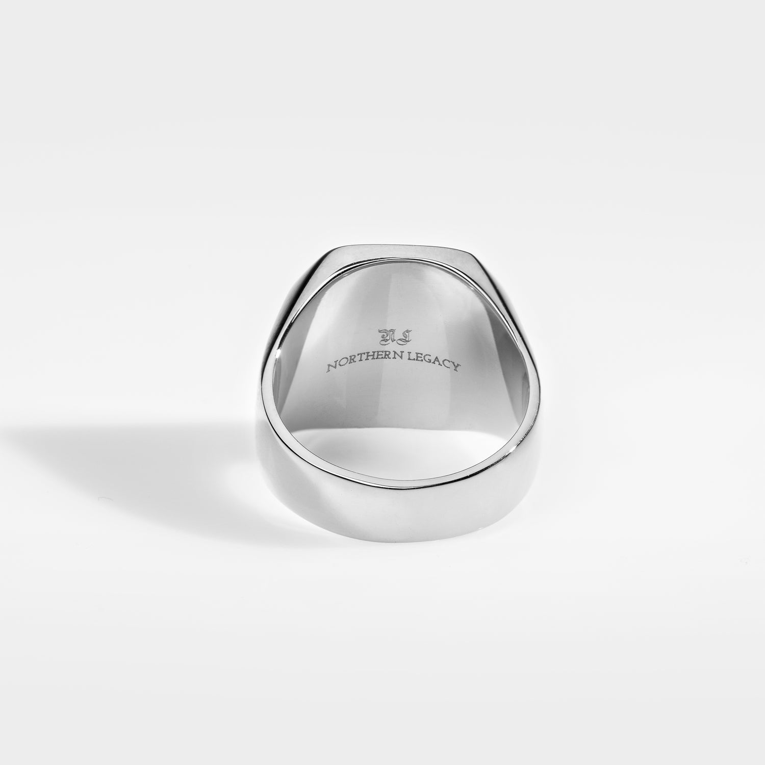 Black Onyx Oversize Signature - Silver-toned ring