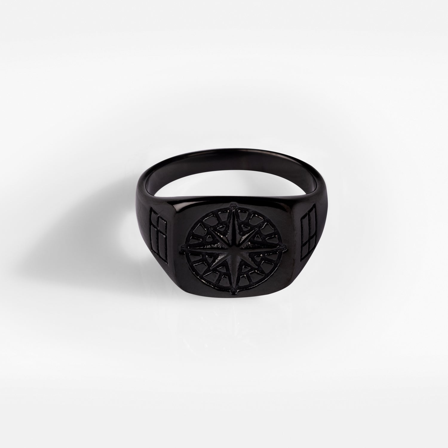 Compass Signature - Black ring