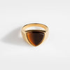 TIGEREYE POLYGON SIGNATURE RING (GOLD)