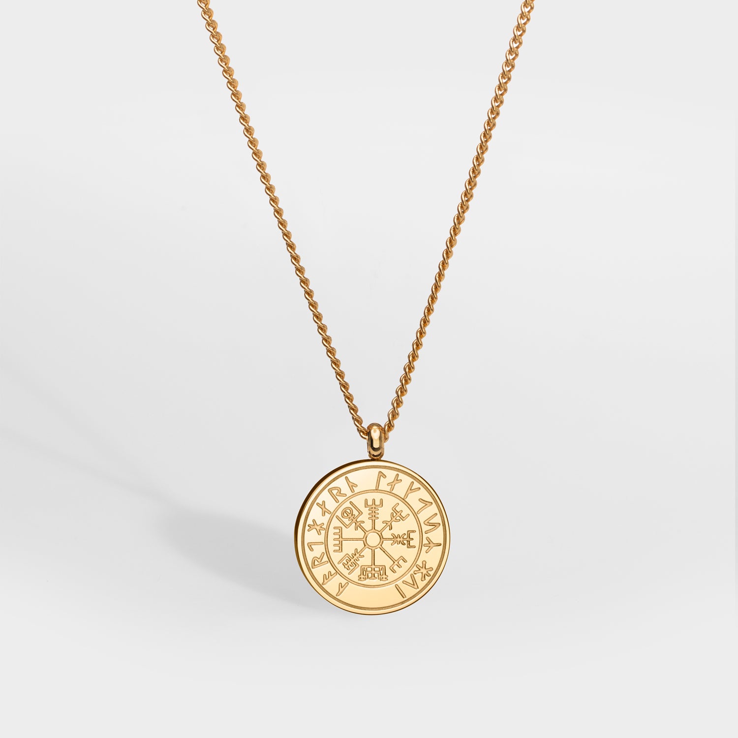 NL Vegvisir pendant - Gold-toned