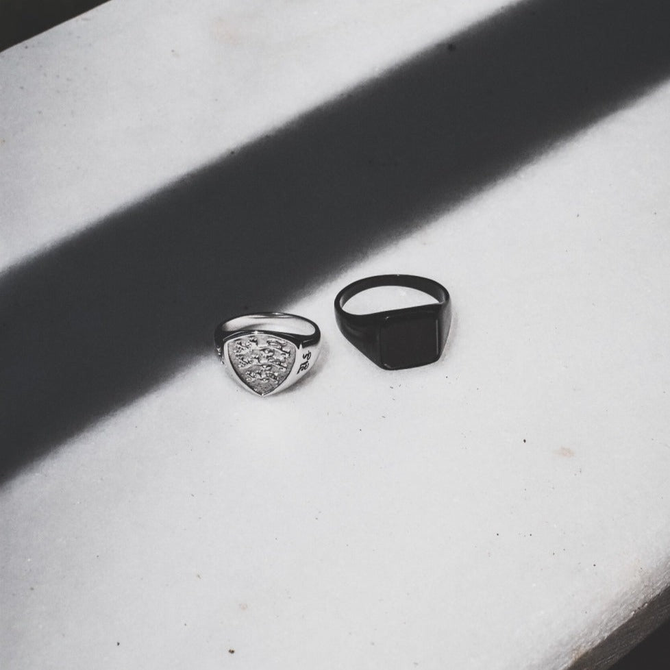 Panthera Polygon Signature - Silver-toned ring