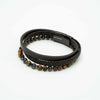 Ember Leather and Beads Bracelet