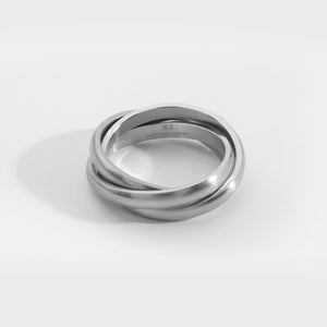 HELIX BAND RING (SILVER)