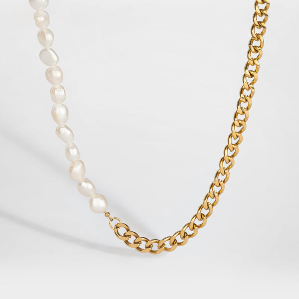 KATTEGAT PEARL NECKLACE (GOLD)