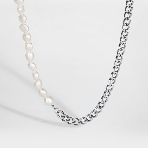 KATTEGAT PEARL NECKLACE (SILVER)