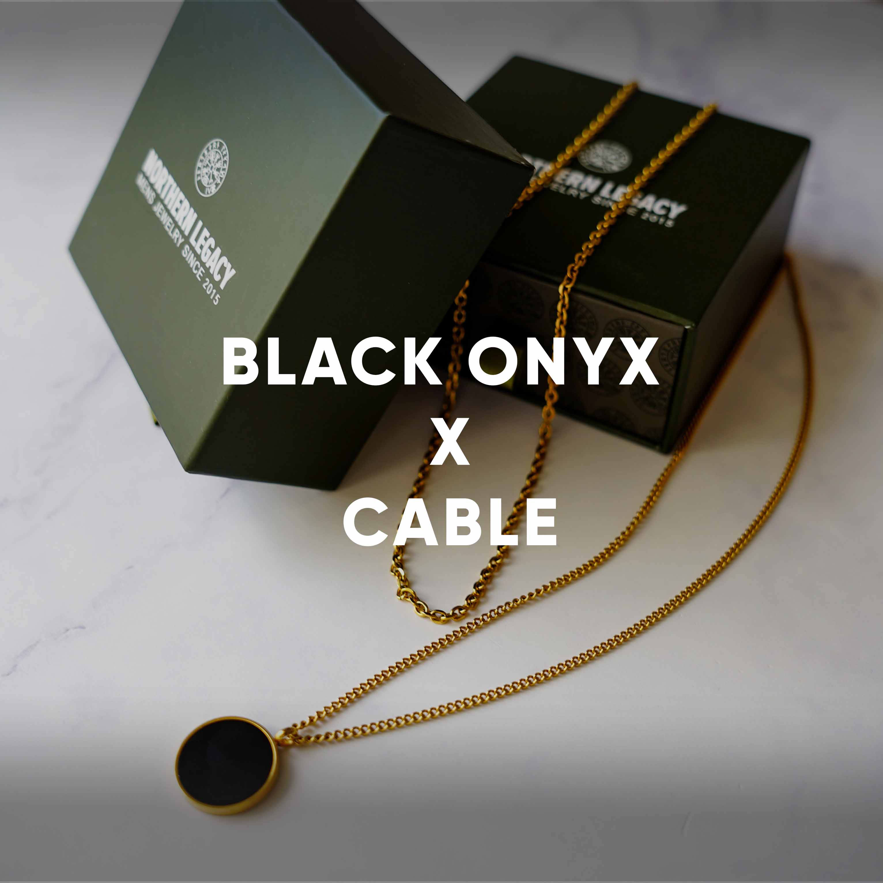 Black Onyx + Cable Bundle - Guldtonet