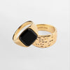 Black Onyx & Hammered Bundle - Guldtonet