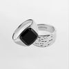 Black Onyx & Hammered Bundle - Silver-toned