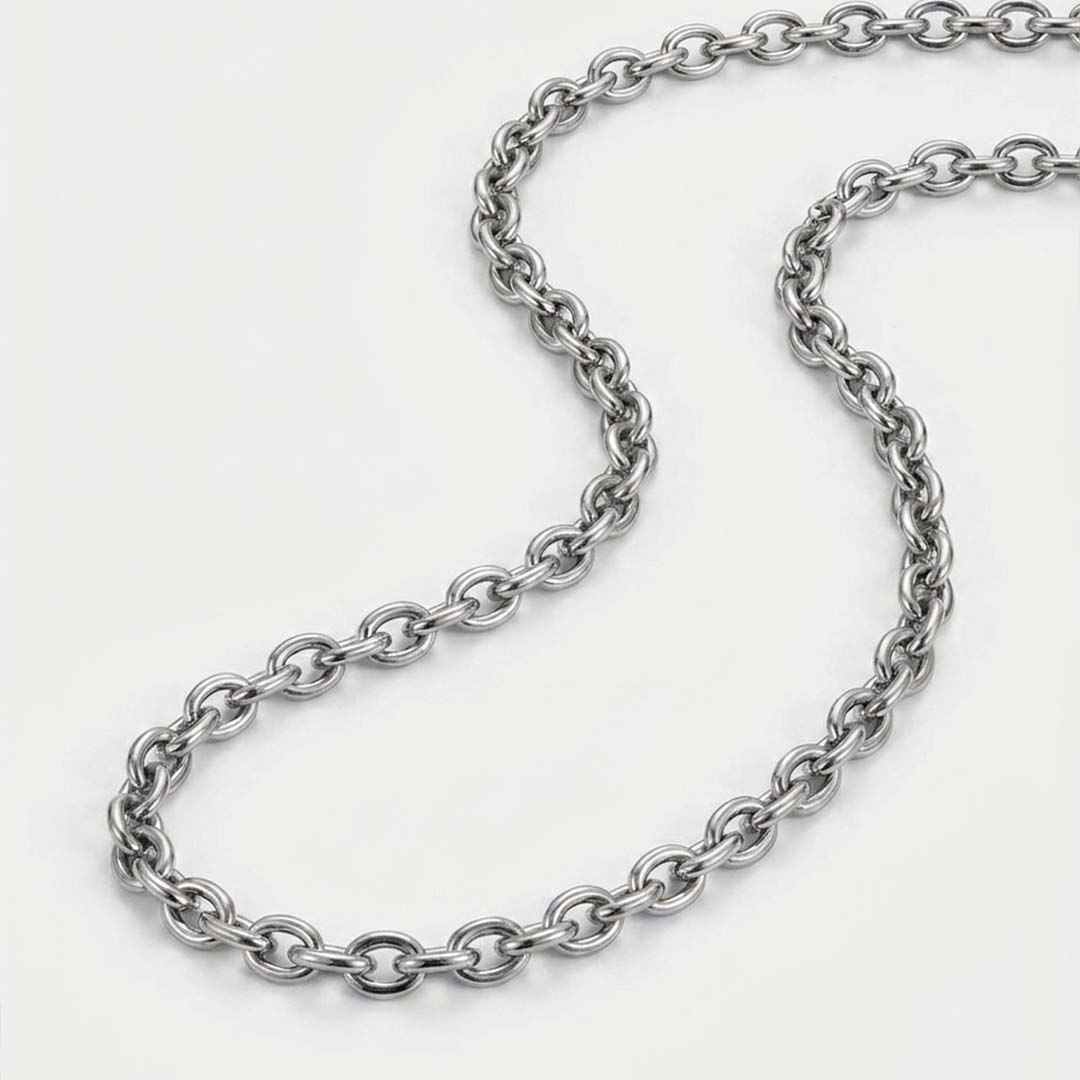 NL Cable necklace - Silver-toned