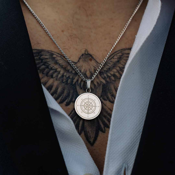 COMPASS PENDANT (SILVER)