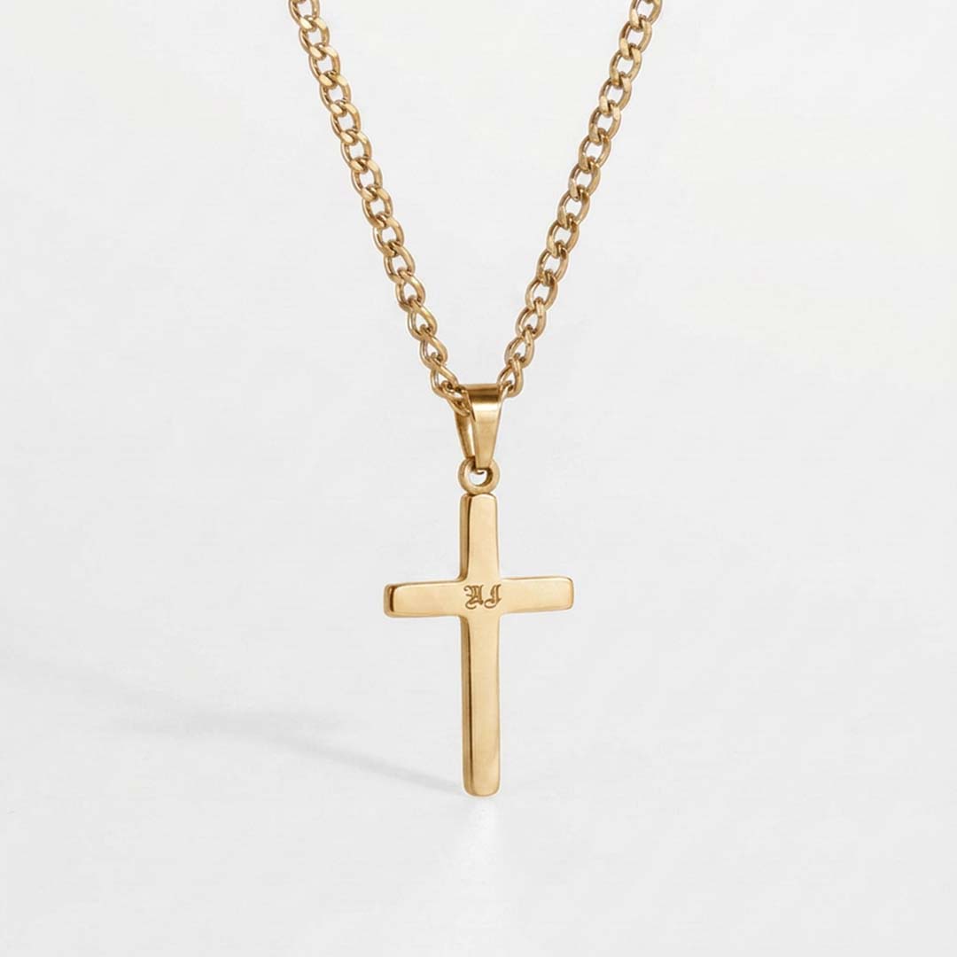 Cross chain - Gold-toned