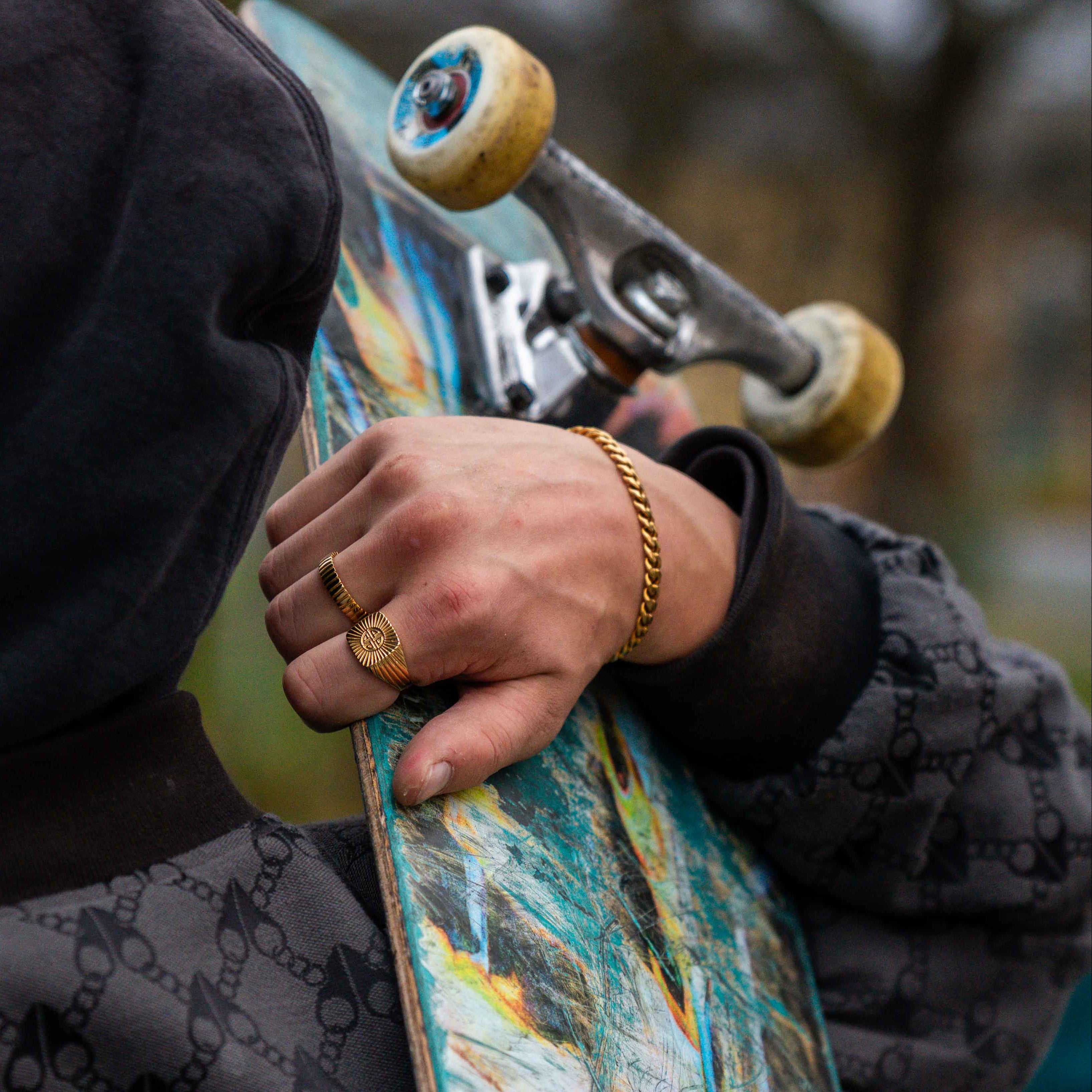 Sequence bracelet - Gold tone